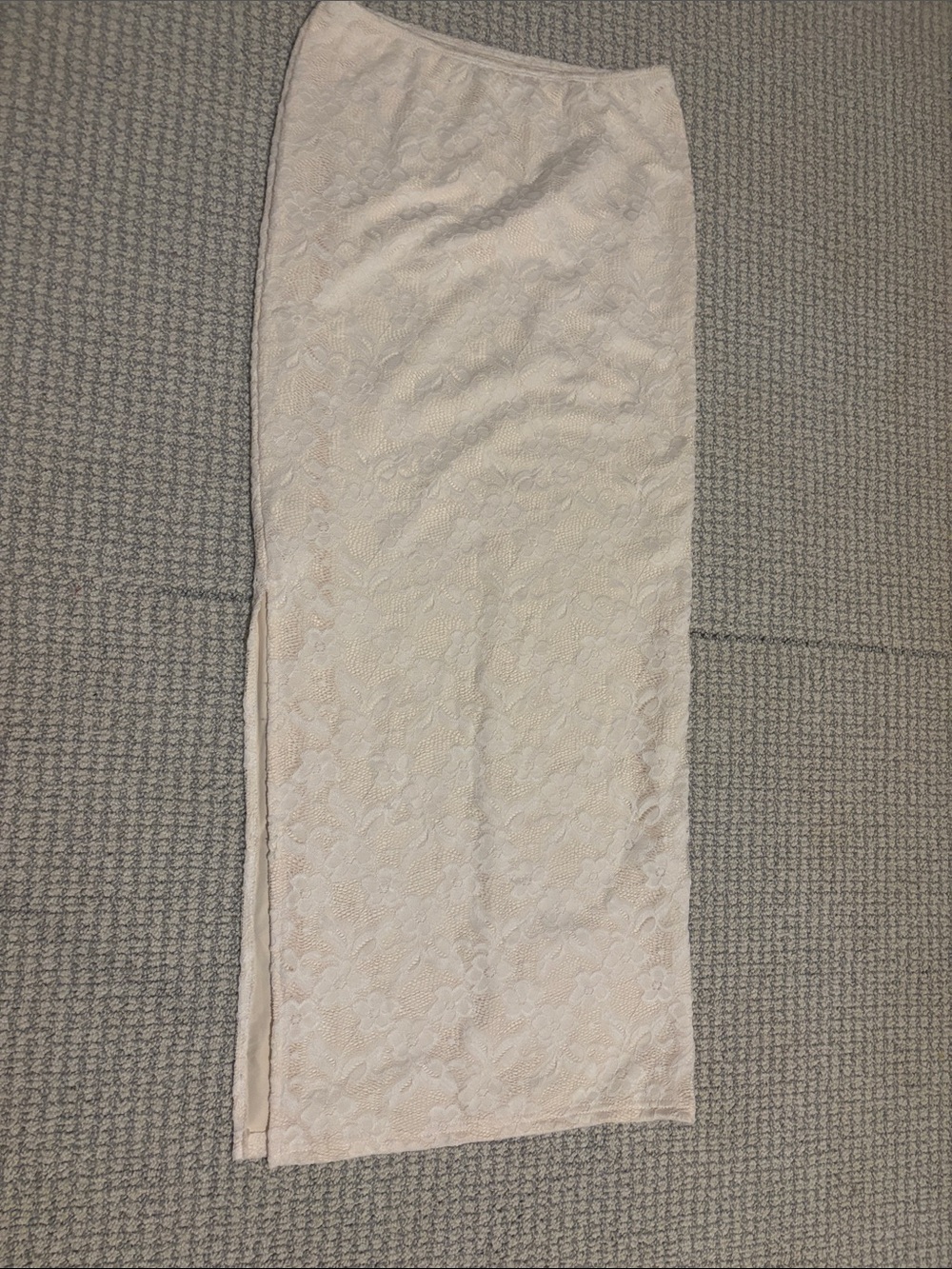 Lace Maxi Skirt in cream
